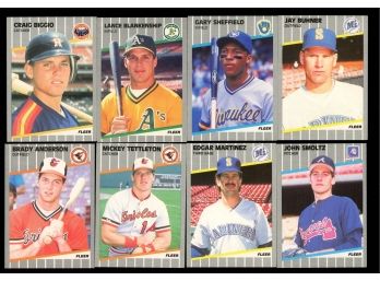 Lot Of 8 ~ 1989 Fleer Baseball Rookies