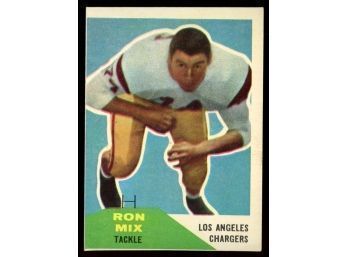 1960 Fleer Football #118 Ron Mix Rookie Card