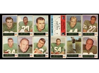 1965 Philadelphia Football Lot Of 12 Philadelphia Eagles