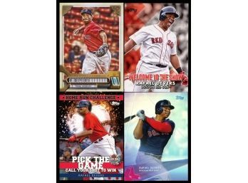 Lot Of 4 Rafael Devers Boston Redson