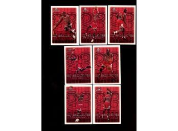 Lot Of 7 ~ 1999 UPPDER DECK MICAEL JORDANS