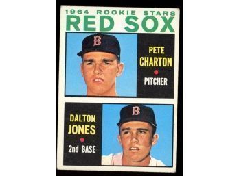 1964 Topps Baseball Red Sox Rookies Dalton Jones / Pete Charton