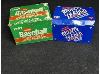 Baseball Sets ~ 1987 Fleer Update & 1989 Score Rookie & Traded Both Complete