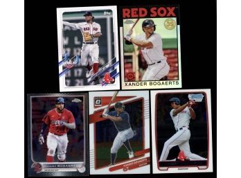 Lot Of 5 ~ Xander Bogaerts Boston Red Sox