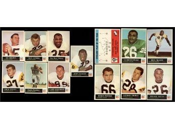 1965 Philadelphia Football Lot Of 13 Pittsburg Steelers