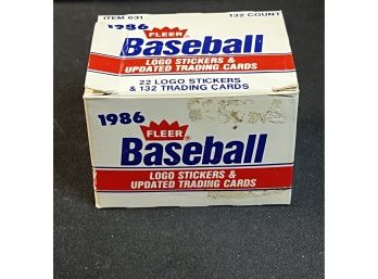 1986 FLEER BASEBALL UPDATE SET