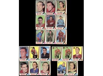 1969-70 TOPPS HOCKEY LOT OF 20