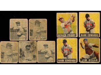 Collection Of 1948 Leaf & 1948 Bowman Baseball ~ Lot Of 9