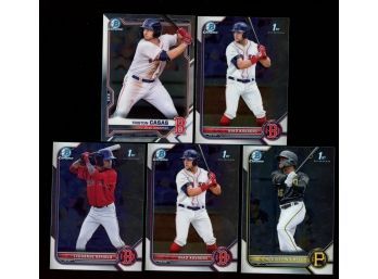 Lot Of 5 ~ 2022 Bowman Chrome 1st Bowman Rookie Lot