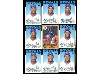 Lot Of 9 ~ Bo Jackson Rookie Cards