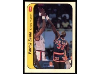 1986 Fleer Basketball Patrick Ewing Rookie Sticker