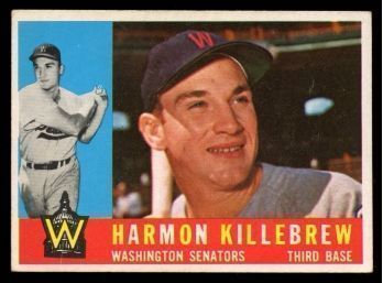 1960 TOPPS BASEBALL #210 HARMON KILLEBREW