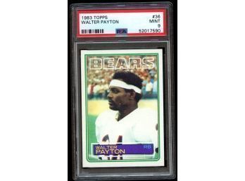 1983 TOPPS FOOTBALL #36 WALTER PAYTON PSA 9 MINT