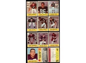 Lot Of 12 ~ 1964 Philadelphia Football Cleveland Browns Team Lot