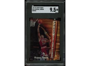 1997-98 Topps Finest Michael Jordan Bronze SGC 9.5 MINT