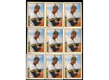 Lot Of 9 ~ 1987 Topps Glossy All-star Barry Bonds Rookie