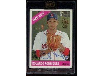 2021 Topps Archives Signature Series Eduardo Rodriguez Rookie Auto # 6/58