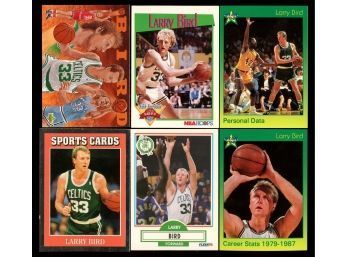 Lot Of 6 ~ Larry Bird Cards