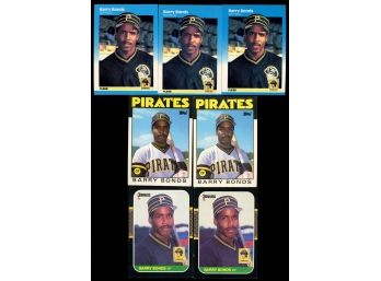 Lot Of 7 ~ Barry Bonds Rookie Cards Donruss / Fleer / Topps Traded