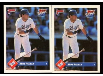 Lot Of 2 ~ Mike Piazza Rookie Cards