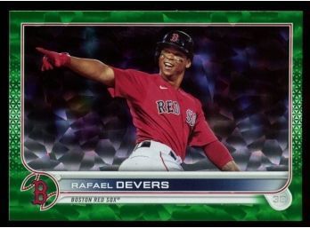 2022 Topps Rafael Devers Green Variation # 301/499