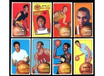 Lot Of 8 ~ 1970-71 Topps Basketball Cards