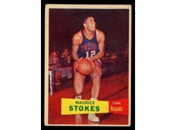 1957 TOPPS BASKETBALL #42 Maurice Stokes Rookie ~ First Topps Basketball Set