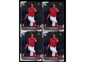 2021 Bowman Chrome Eduardo Lopez 1st Bowman Lot Of 4