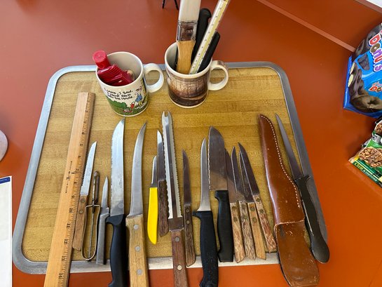 Knife Lot Kitchen Knives Coffee Mugs