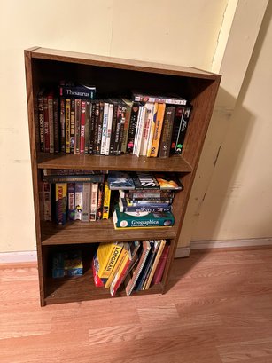Bookcase With Movies DVDs VHS Books