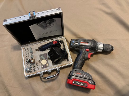Porter Cable Cordless Drill Grinder With Case