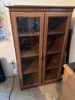 Furniture Wood And Glass Door Cabinet Storage