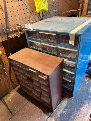 Hardware Storage Containers Lot Of Two