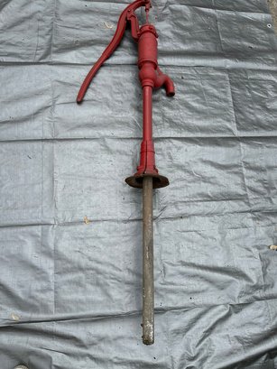 Hand Water Pump Cast Iron Well Pump Red