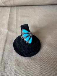 Ring Turquoise Women's Jewelry Size 4.75