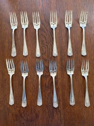 Update Flatware Fork Lot Of 12 Forks Sterling