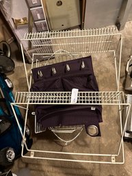 Trash Bag Holder And Coated Wire Storage Shelf