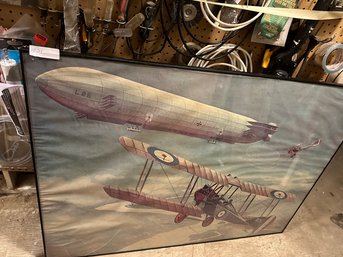 Wall Decor Framed Print Aircraft Zeppelin