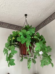 Artificial Hanging Plant With Lights