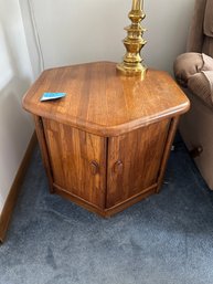 Table Wood End Table Cabinet