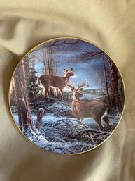 Decorative Plate Night Watch Dish Deer 10298 A