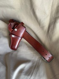Hunter Pistol Holster Belt Cartridge Leather