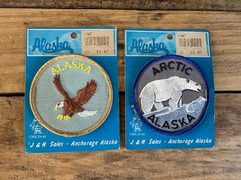 Alaska Patch Lot Of Two Patches