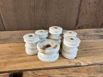 Porcelain Fuse Lot Of Six Fuses