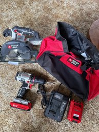 Porter Cable Power Tools Circular Saw Drill Combo