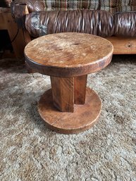 Round End Table Side Table Wood