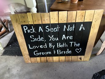 Wedding Welcome Sign Wood