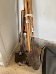 Garden Tool Lot Rake Shovels