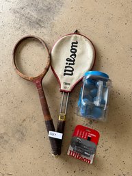 Tennis Racket Wilson Kontrol Grip Vintage Rackets And Balls