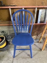Blue Wood Kitchen Dining Chair